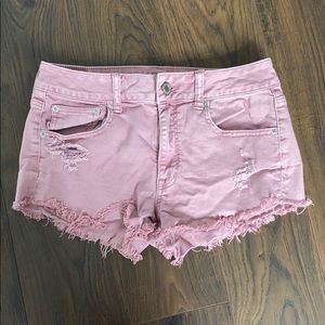 Size 6 Stretch Pink American Eagle Shorts